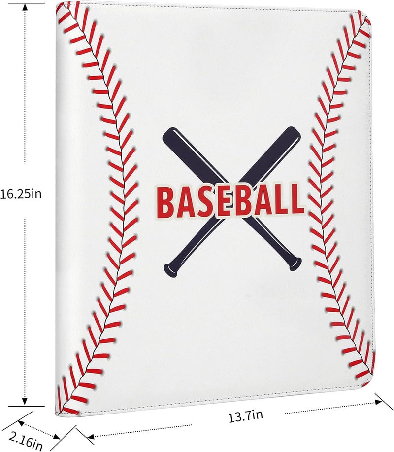 CARDBINDER Toploader Binder,Toploader Hard Cases, 9-Pocket Pages Sleeves Hold up 288 Cards.Toploader Card Binder with Sleeves for “3×4” rigid，Card Holder(white) - Image 2